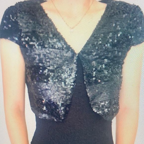 Lucy Paris Black Sequins Shrug Bolero
Jacket - Picture 1 of 1